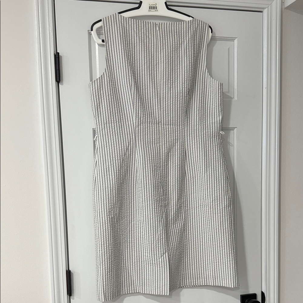 ALYX Gray and White Striped Mini Dress SIZE 16 - Picture 5 of 12